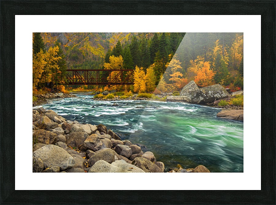 Emerald Flow Picture Frame Printing