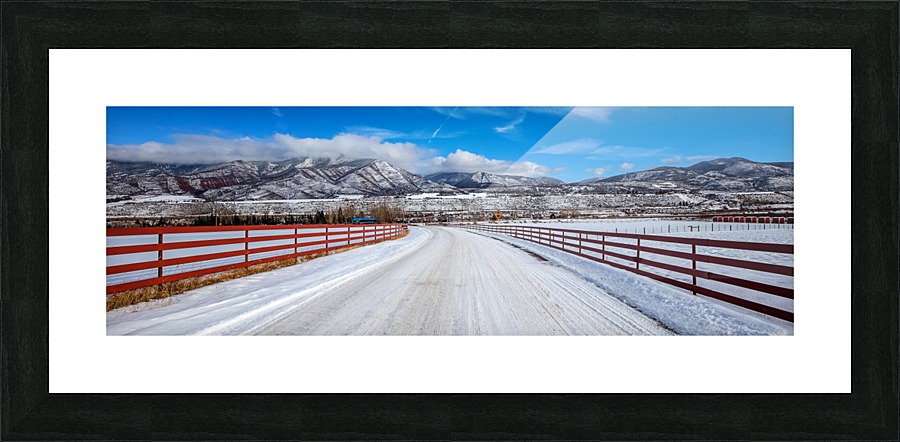 White shroud Picture Frame Printing