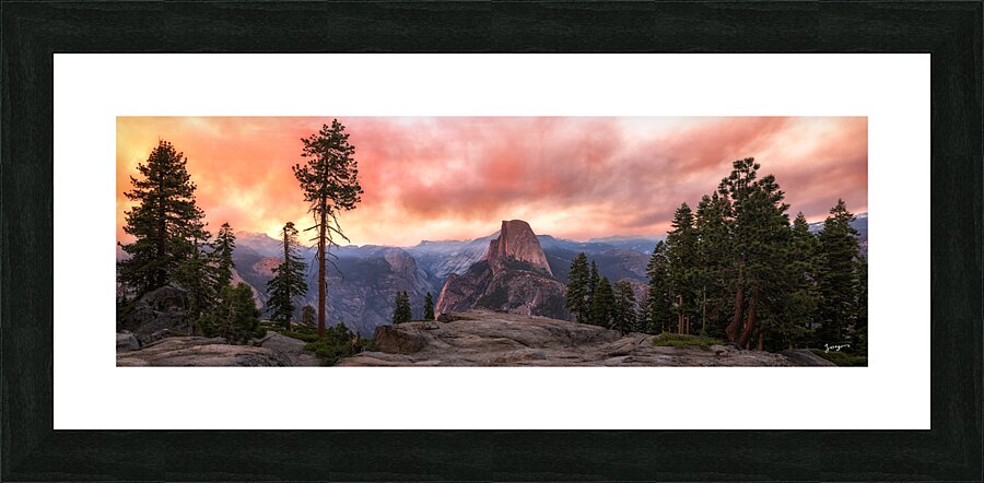 Half Dome Apocalyptic -Panorama Picture Frame Printing