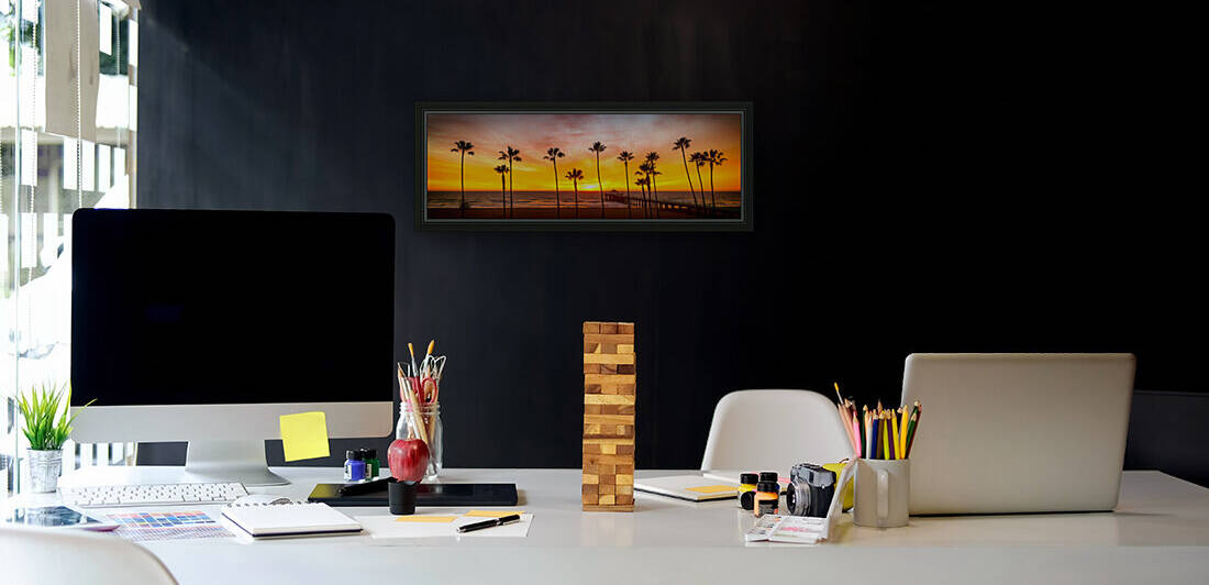Californian magic - Peter Lik alternative palm trees panorama by Jongas Photo