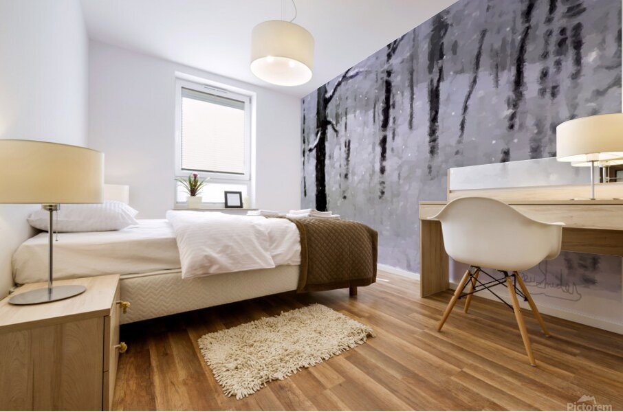 WinterTrees Mural print