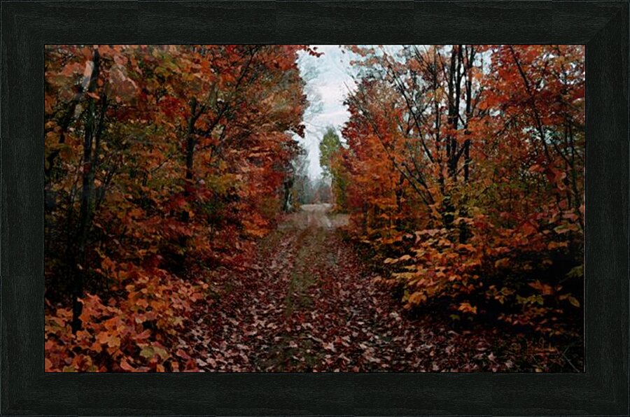 Fall 6 in Red Picture Frame Printing