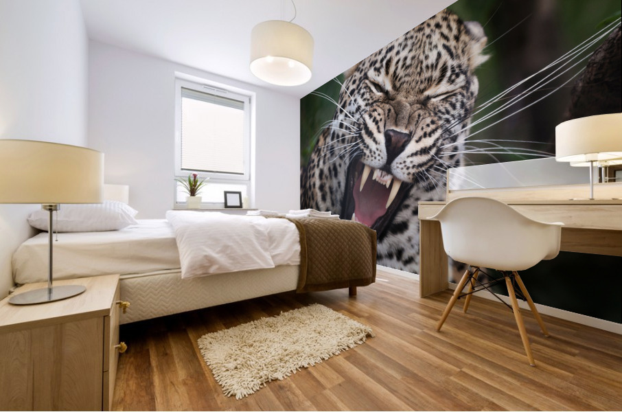 Leopard teeth Mural print