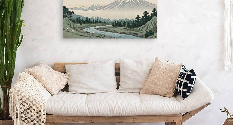 Japanese Ukiyo-e Mountain  by Unslux