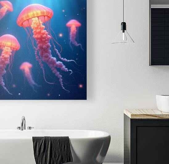 Luminous Drifters: Ethereal Glow of Deep-Sea Jellyfish by Sameh Sakr
