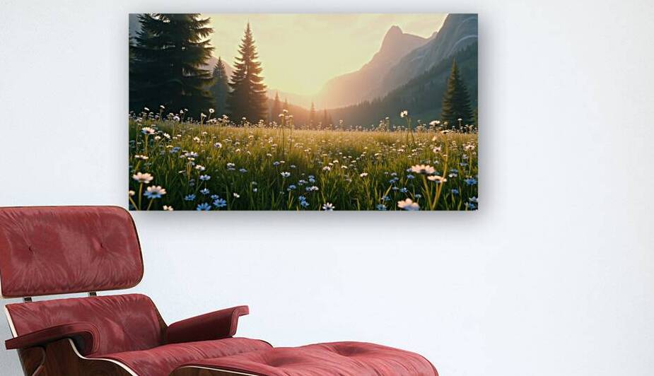 Golden Dawn Over Alpine Meadows – A Breathtaking Sunrise Escape by Sameh Sakr