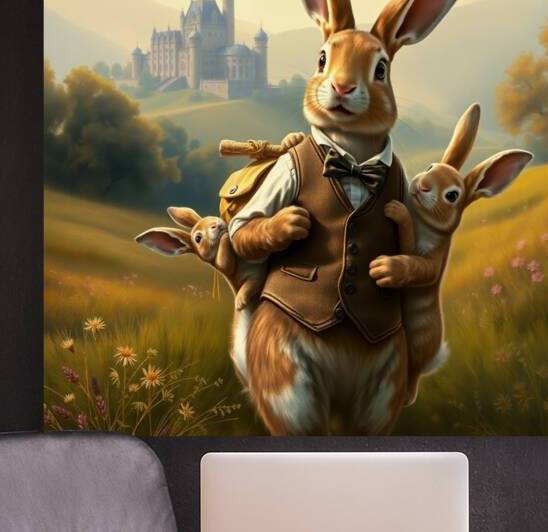 Journey to the Enchanted Castle – The Gentle Rabbit Guardian by Sameh Sakr