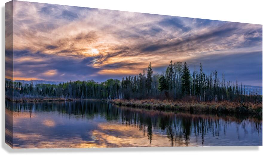 Montreal River Sunset Canvas Print
