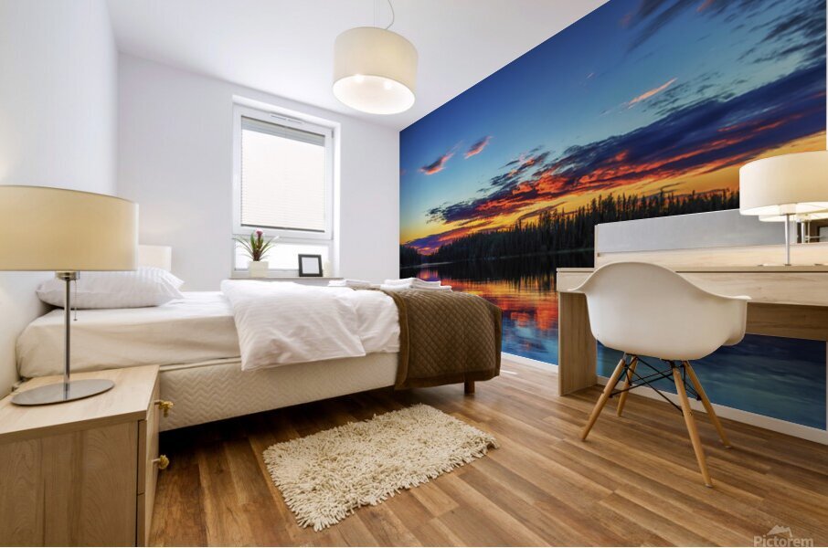 Mackay Lake Sunset Mural print