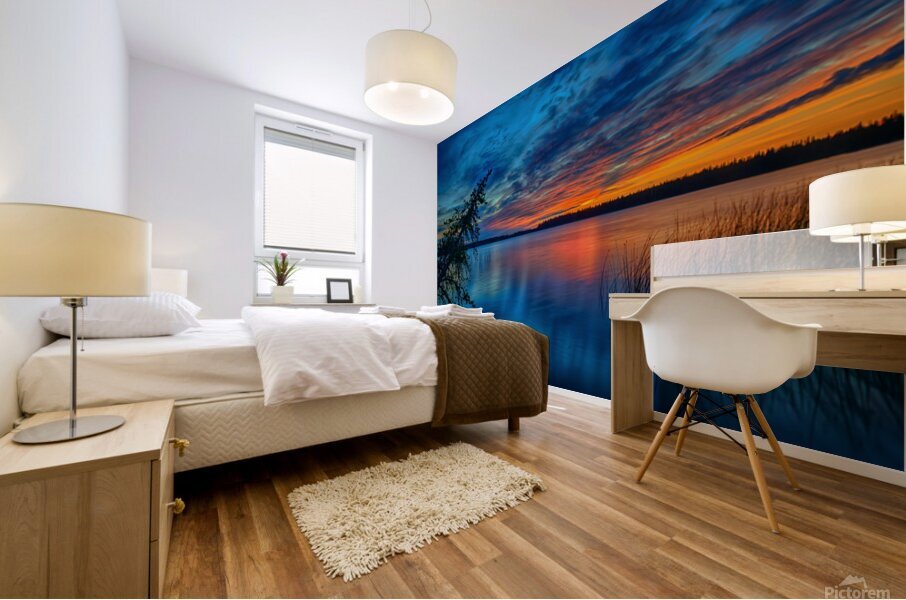 Anglin Lake Sunset Mural print