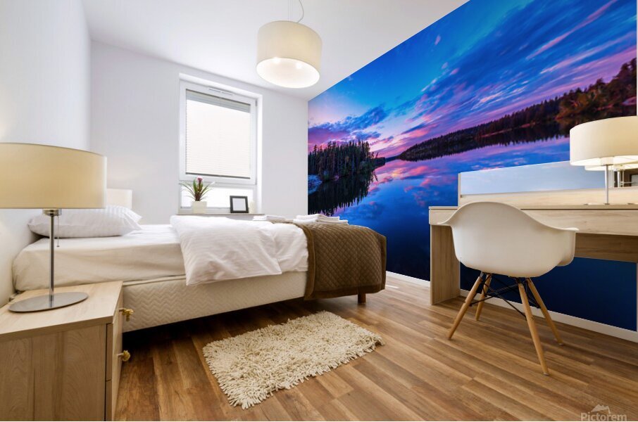 Besnard lake Sunset 2021 Mural print