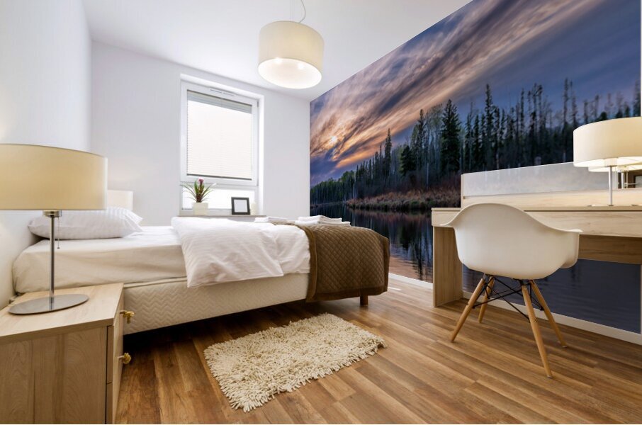 Montreal River Sunset Mural print