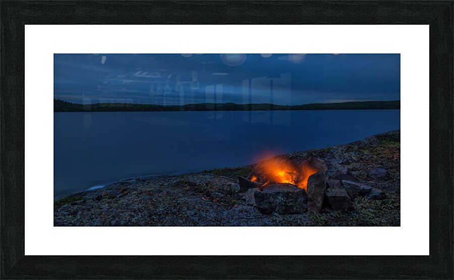 Evening Campfire Picture Frame print