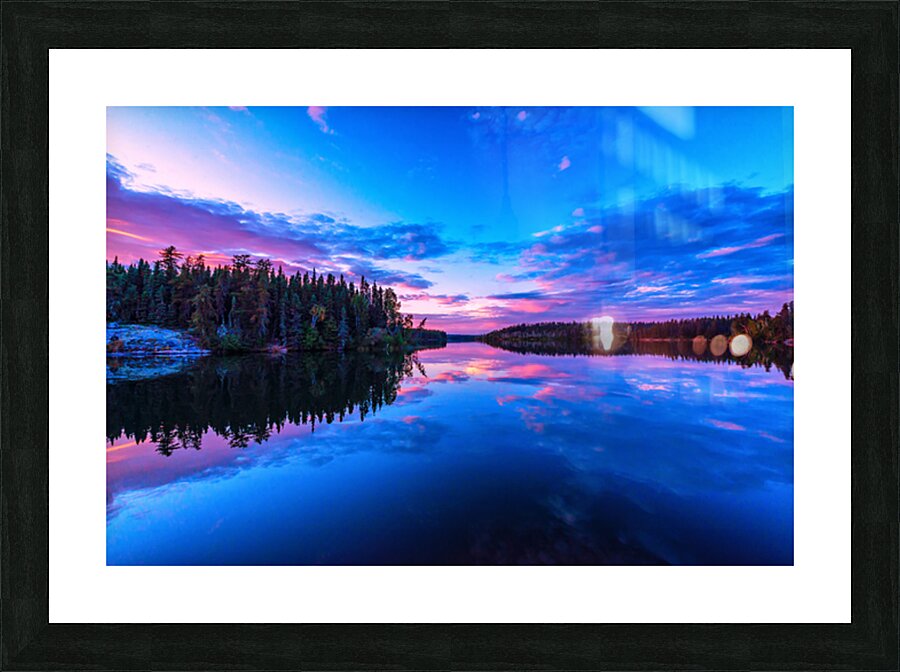 Besnard lake Sunset 2021 Picture Frame print