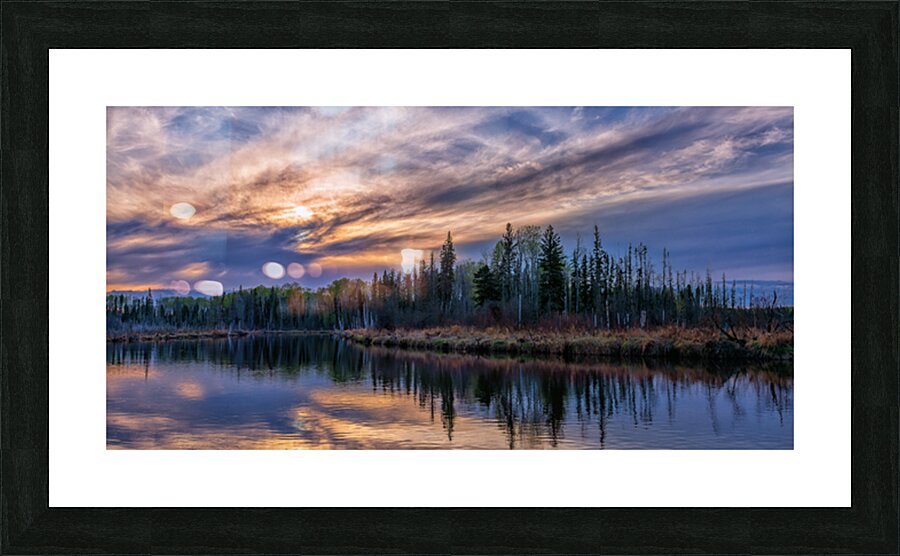 Montreal River Sunset Picture Frame print
