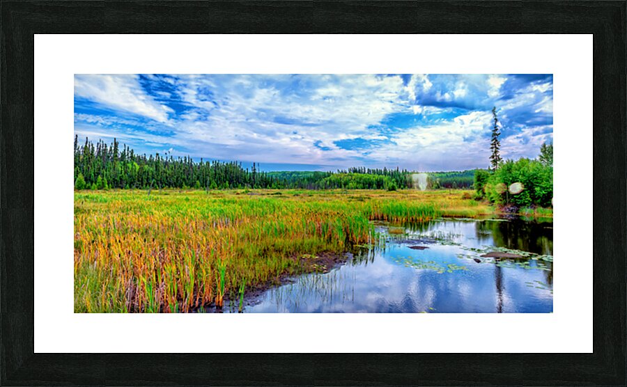 Weaver River 2 Picture Frame print