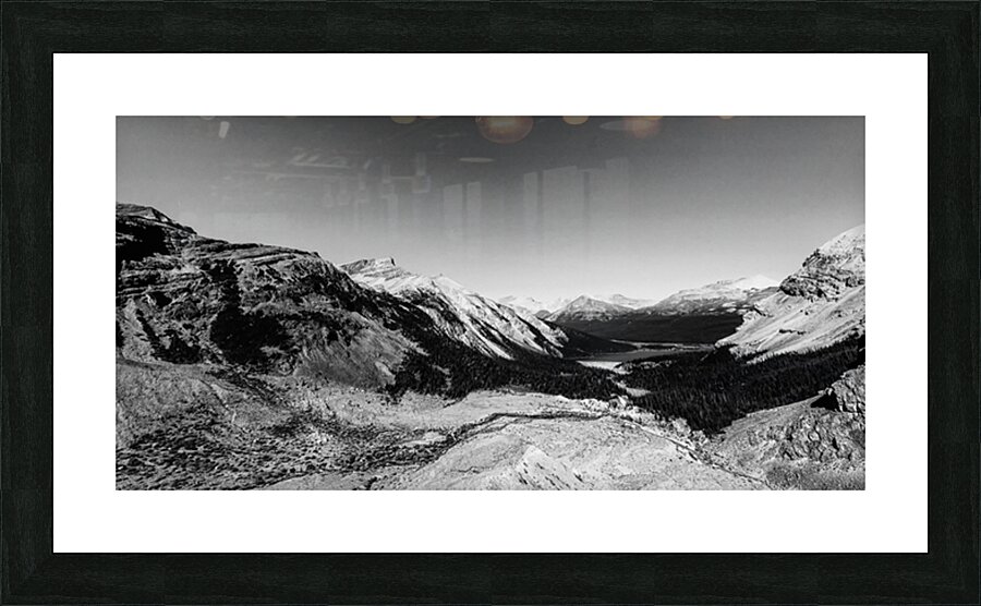 View from Bow Glacier Falls Picture Frame print