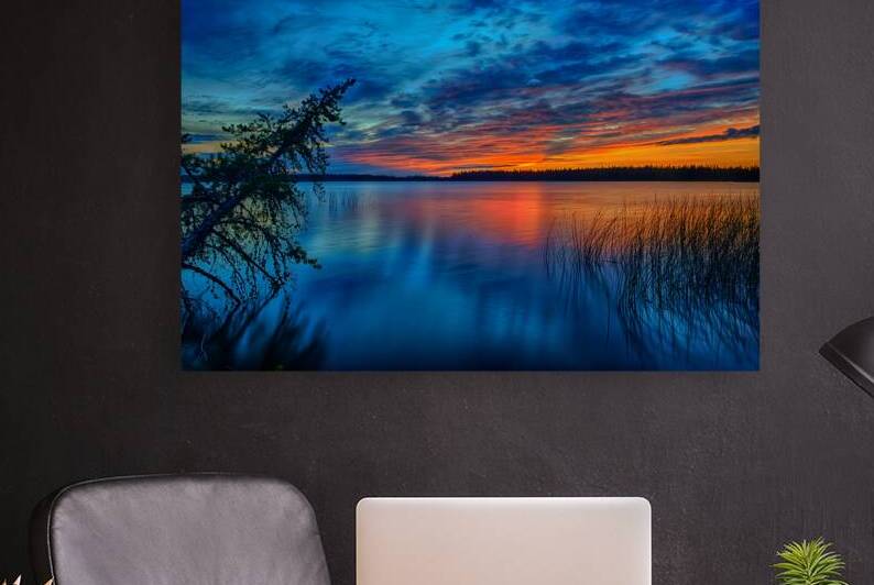 Anglin Lake Sunset by Apollo Bellisle