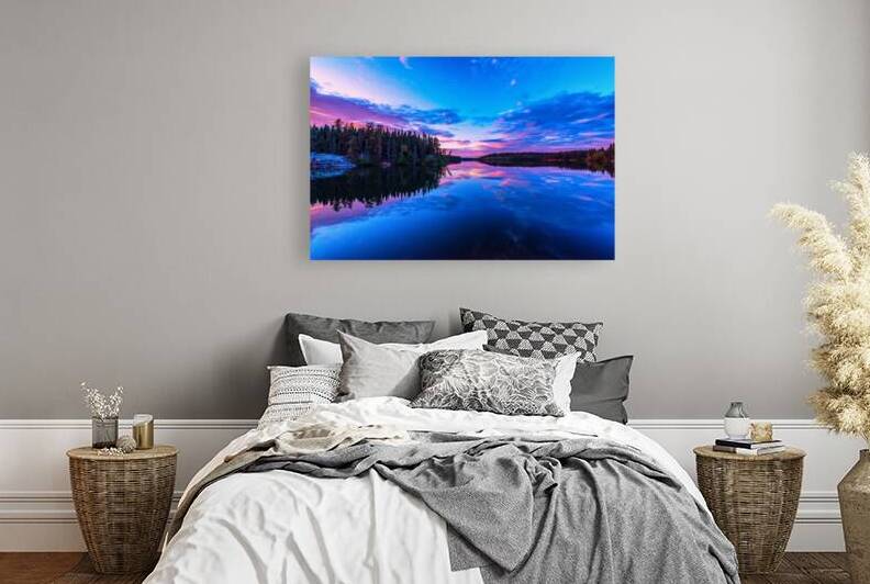 Besnard lake Sunset 2021 Reproduction