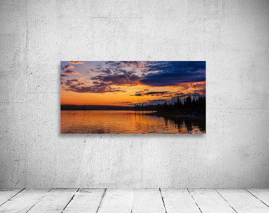 Sunset below Sluice Falls Wall Preview