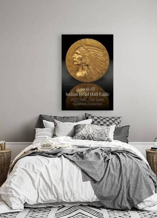 0500.1909 O.4 Golden Triumph: The 1909-O Indian Half Eagle by The Numismatic Art of Robert Julian