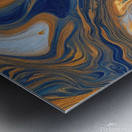 0 Fluid Art  Pouring techniques to create marbled Metal print