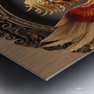 an intricately designed artwork of a majestic pho Metal print