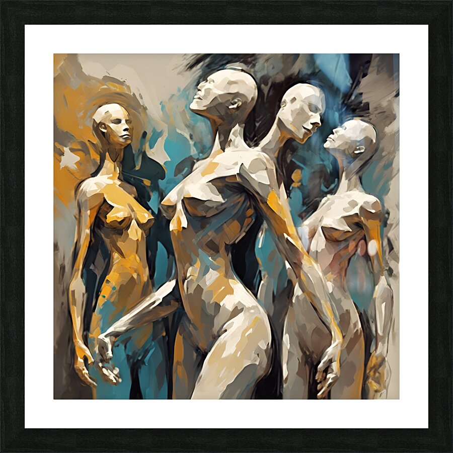 0 Expressive Figures  Abstract or stylized human Picture Frame print
