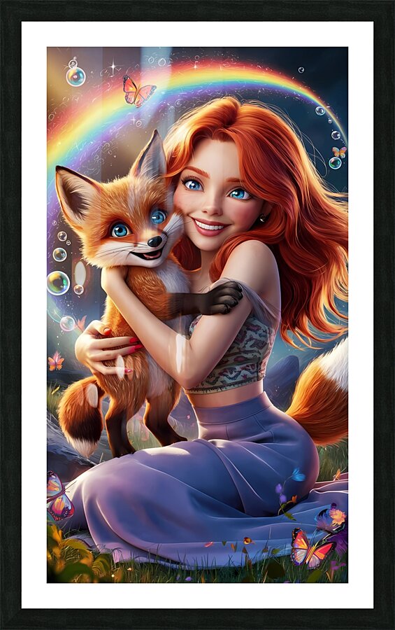 a captivating vexel art illustration captures a h Picture Frame print