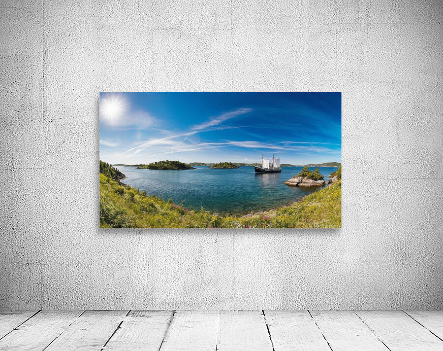 a breathtaking panoramic view of a sunny day on t Wall Preview