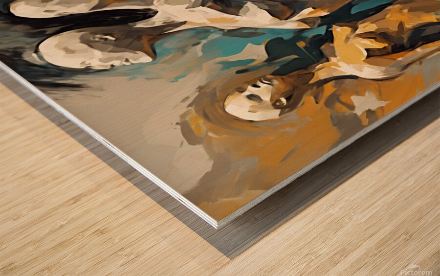 0 Expressive Figures  Abstract or stylized human Wood print