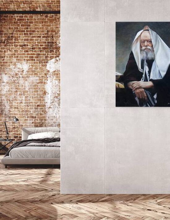 Rebbe by renowned artist Haim Sherrf by MC Art