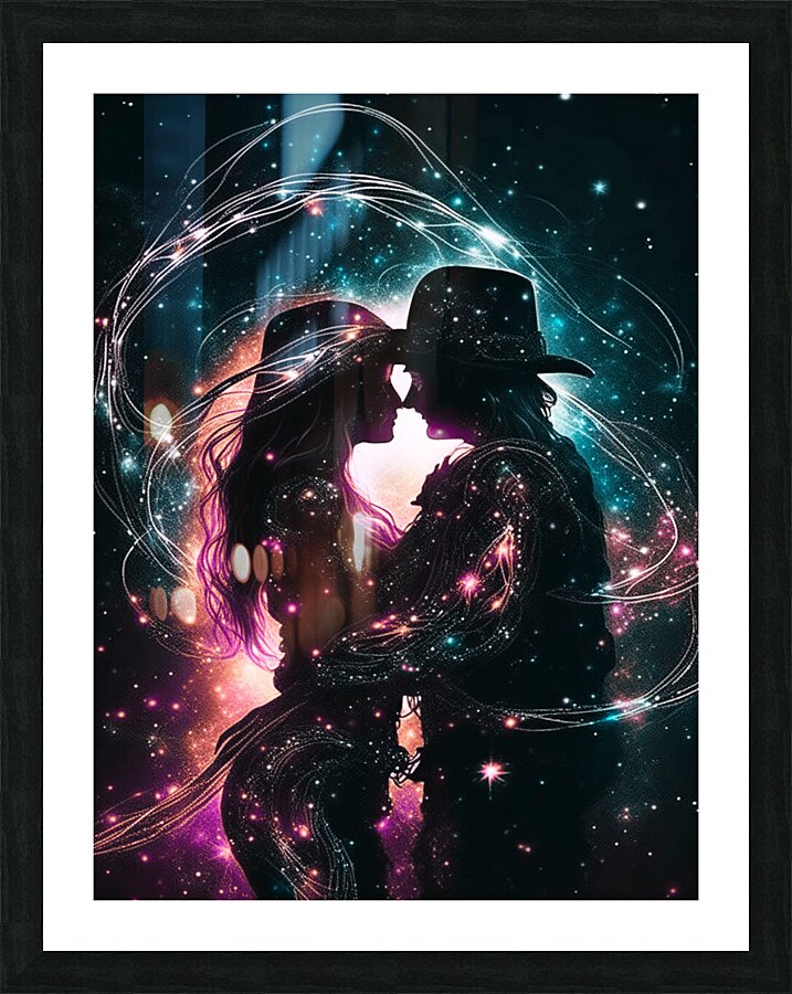 Lassoed Lovers Picture Frame Printing