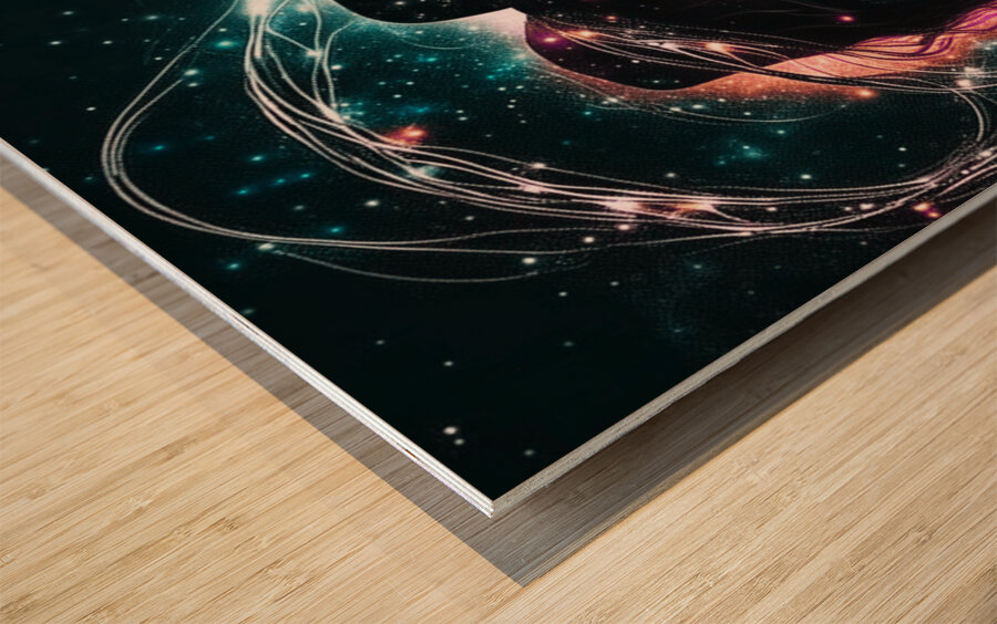 Lassoed Lovers Wood print