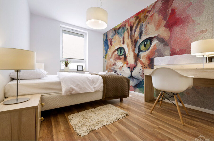 Vivid Whiskers Mural print