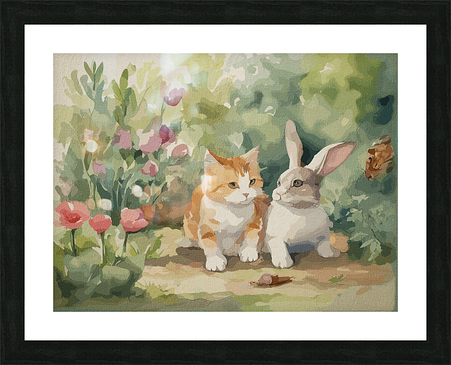 Furry Friends Picture Frame print