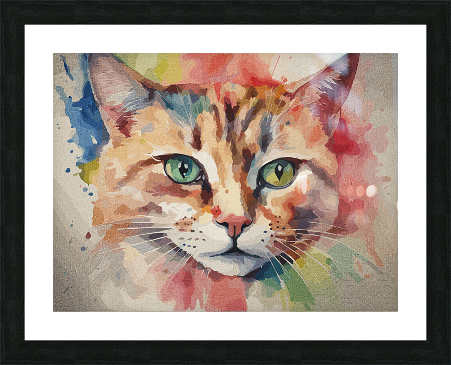 Vivid Whiskers Picture Frame print