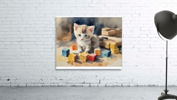 Kitty  Blocks Wall Preview