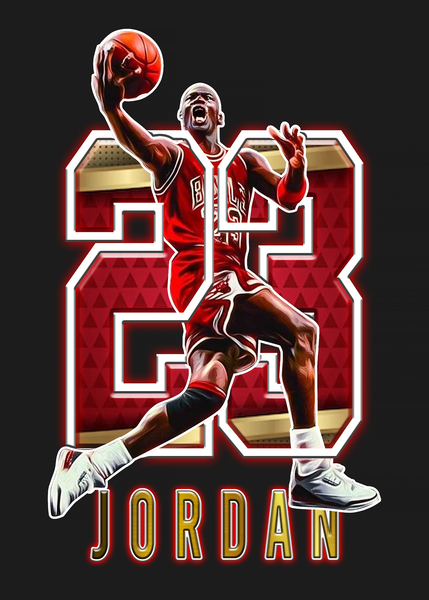 micheal jordan 23 by ThogiGio Wall Art