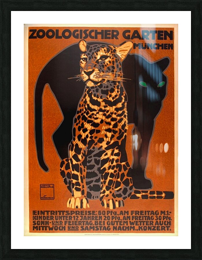 Munich Zoo Picture Frame print