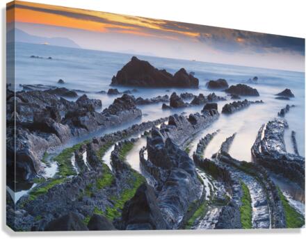 Barrika beach 11 Canvas Print