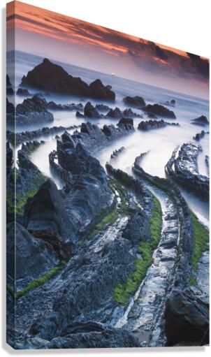 Barrika beach 12 Canvas Print
