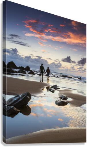 Barrika beach 03 Canvas Print