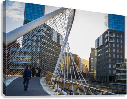 Bilbao cityscape 12 Canvas Print