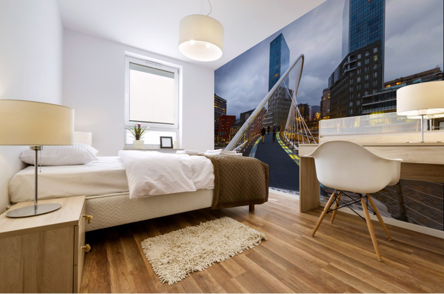 Bilbao cityscape 22 Mural print