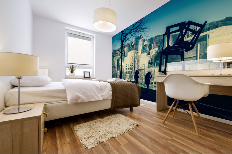 Bilbao cityscape 05 Mural print