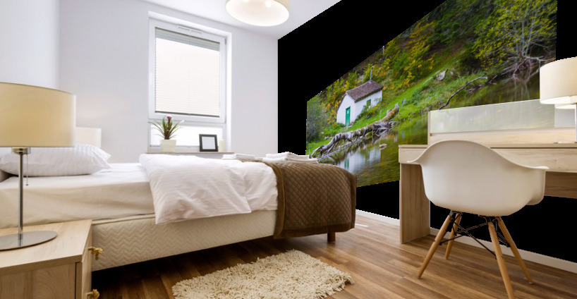 Cabin in Irati Forest 02 Mural print