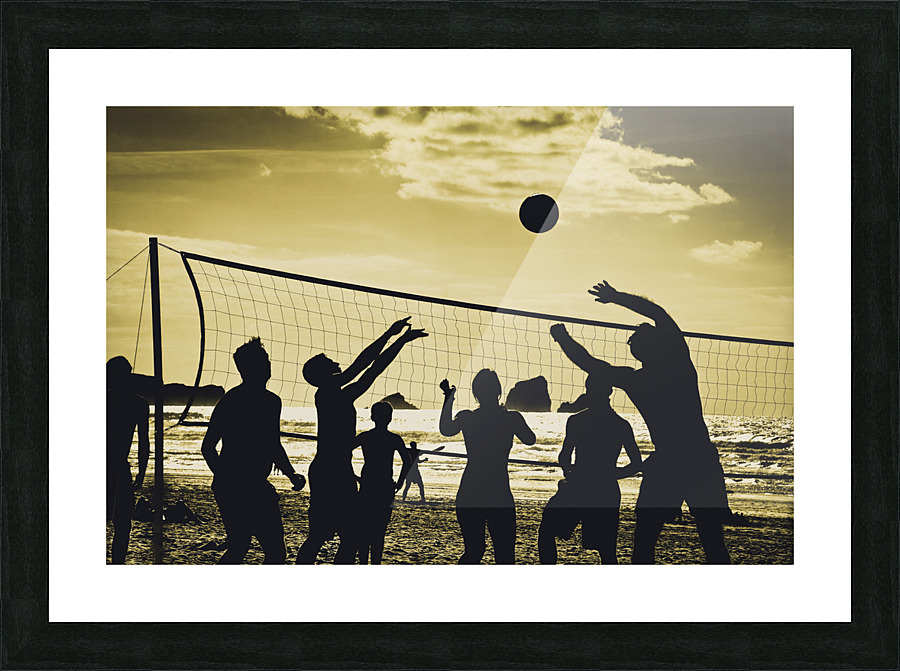 Beach volleyball Picture Frame print