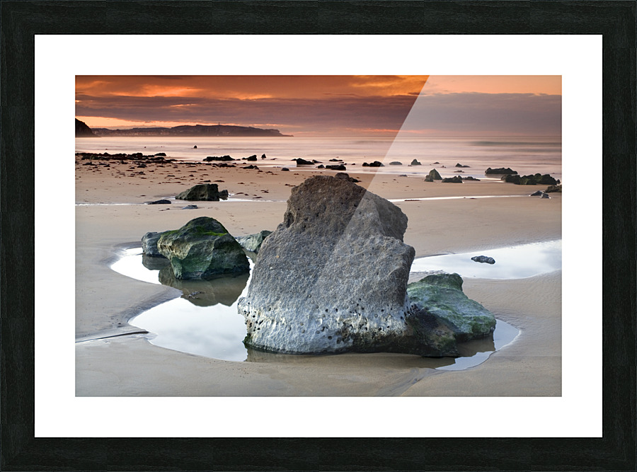 Berria beach Picture Frame print