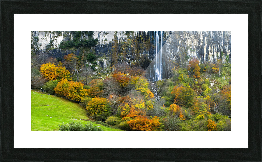 Ason waterfall Picture Frame print